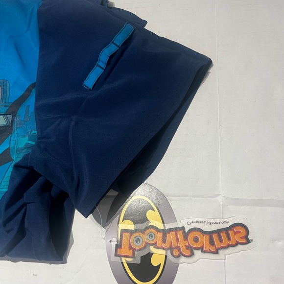 Batman Cherokee Scrubs Tooniforms DC Mens V Neck Top Size Small - Picture 6 of 7